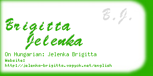 brigitta jelenka business card